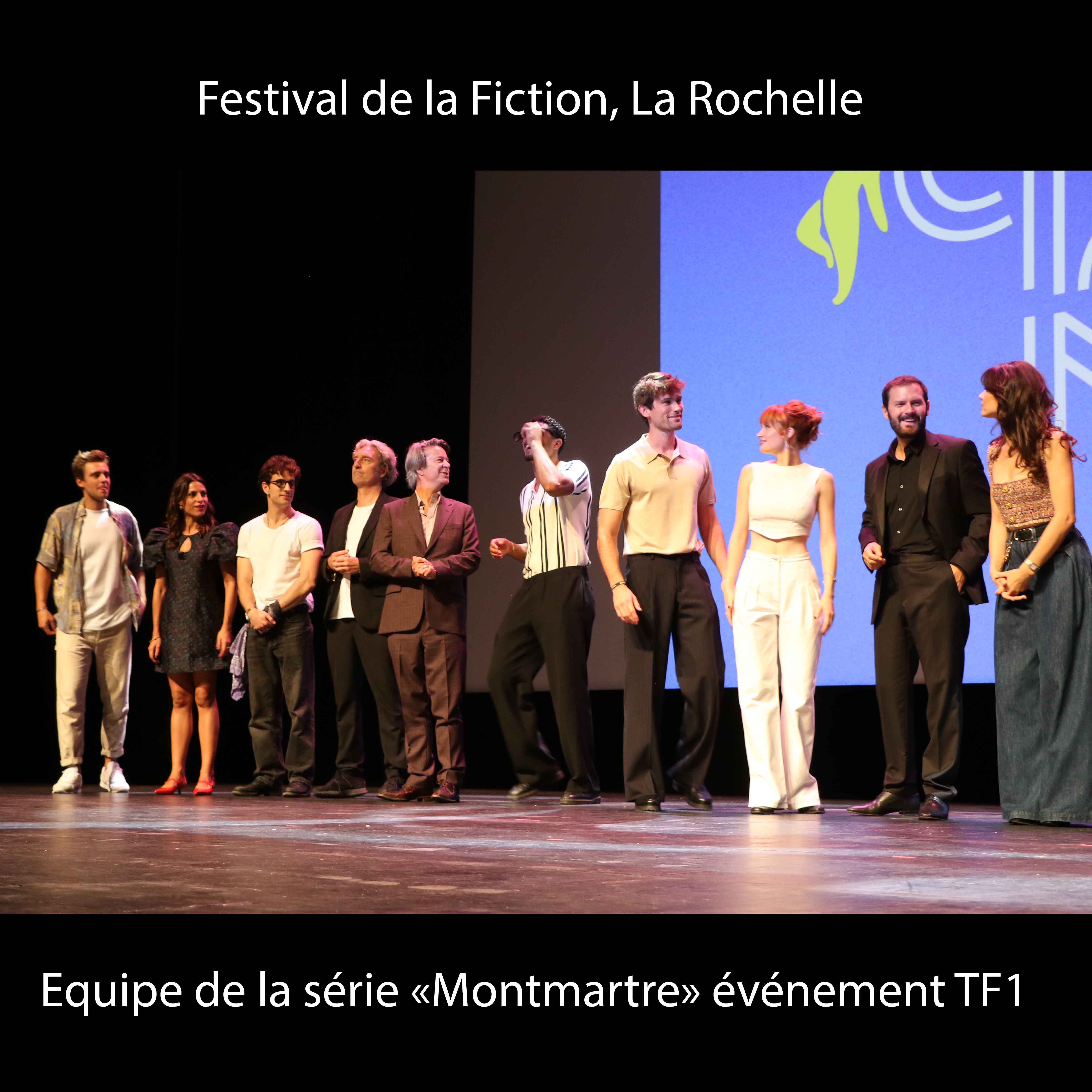 l'équipe de "Montmartre" lors de la soirée évènement de TF1